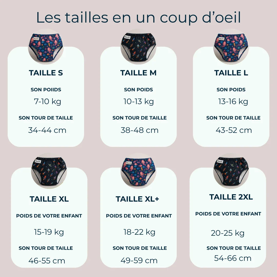 Les Culottes d'apprentissage OEKO-TEX® pour la Nuit 🌙