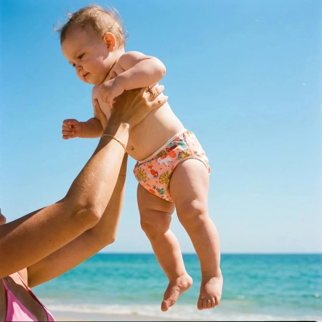 Maillot de bain bébé réutilisable, anti-fuites et ajustable