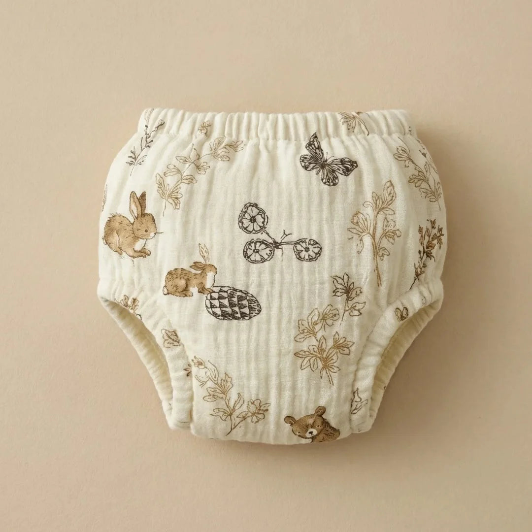 Culottes d'Apprentissage Lavables 400 fois et Réutilisables - 100% Coton - Enfilage facile dès 18 mois