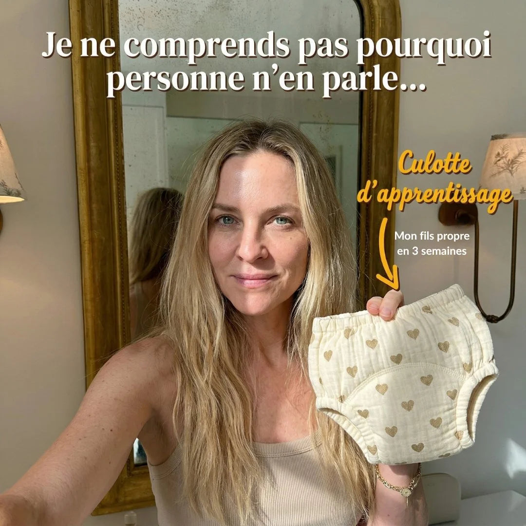 Culottes d'Apprentissage Lavables 400 fois et Réutilisables - 100% Coton - Enfilage facile dès 18 mois